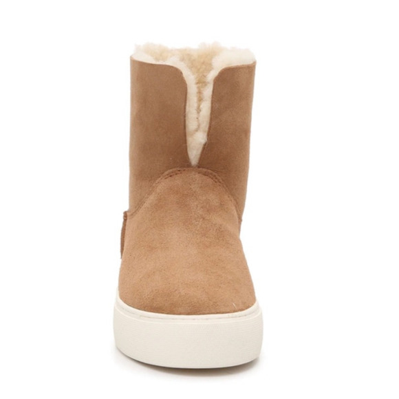 UGG Boots Womens Size 8 Brown Neumel Platform Shearling Lined Suede Winter Shoes - Picture 12 of 14